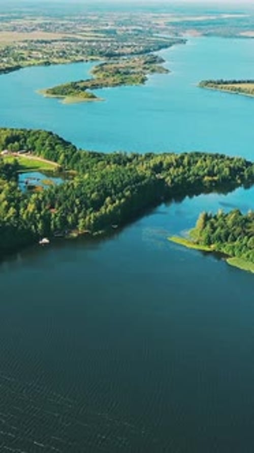 Aerial View Of Lakes Rivers
