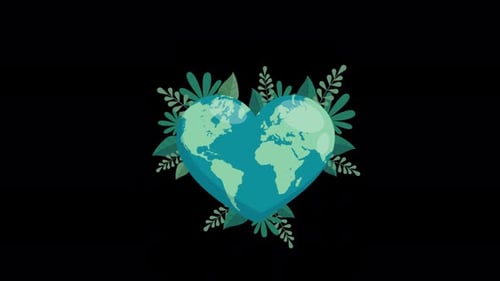 Save The Planet Worldwilde Alpha Channel 4K