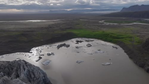 Mystic View of Iceland's Glacial Landscape