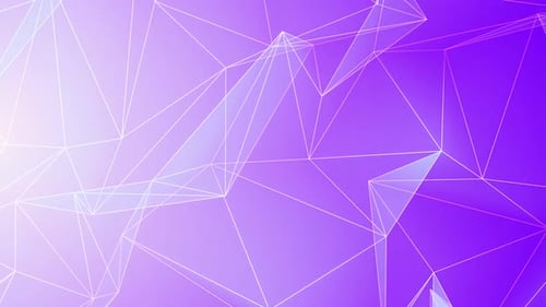 Animated Plexus Network on Gradient Purple Background