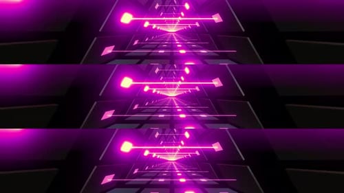 Bunte Energietunnel-Animation