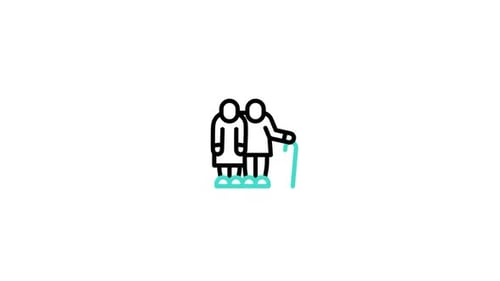 Icono animado de ancianos