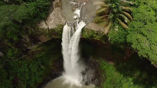 Aerial video of Alexandria Falls in Mauritius