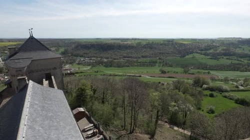 Castle Malbrouck fully restored medieval fortress located in Manderen-Ritzing, France