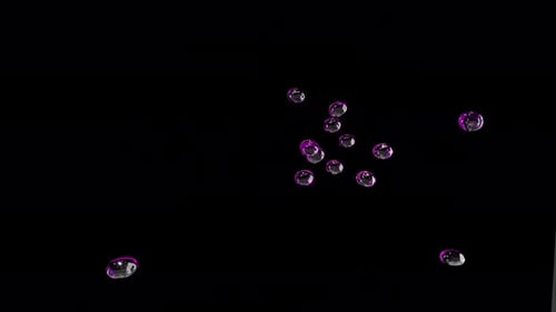 Abstract Purple Liquid Splash Collision