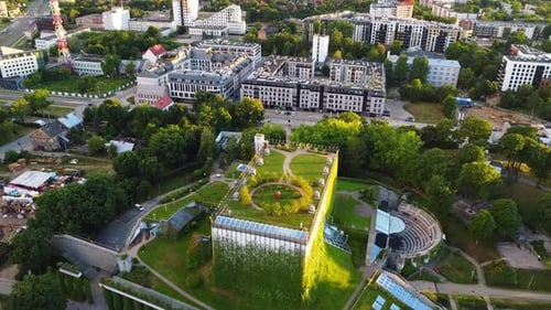 Beautiful Opera Philharmonic Bialystok Filharmonia Aerial View Poland