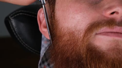 Beard Shaving Slowmotion