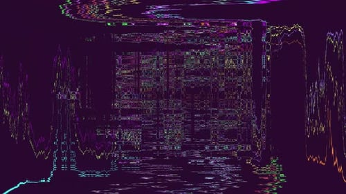 Glitch Datamoshing Abstract Background