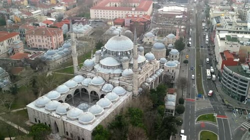 autour de la mosquée Sehzade à Istanbul, zoomez et faites pivoter la photo