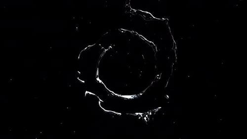 Dynamic Water Splash Spiral Logo Reveal