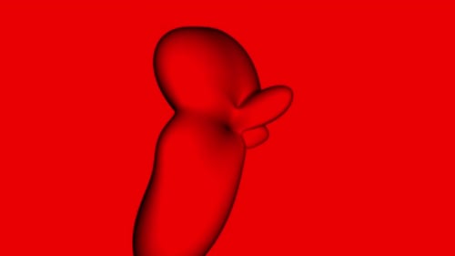 Abstract fluid red background