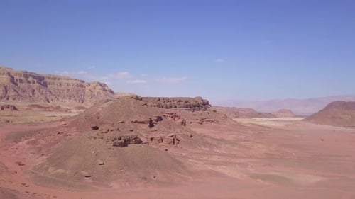 Dry desert landscape, Aerial view
