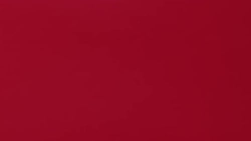 Gift Box With Red Bow Maneuvered on Red Background