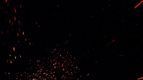 4K Burning Fire Sparks VFX 4