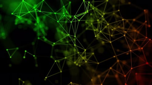 Abstract Glowing Plexus Network Background Loop V7