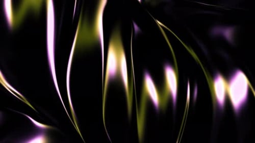 Abstract Yellow and Purple Neon Light Waves Background