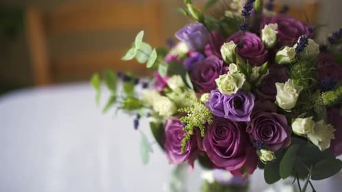 Elegant Floral Arrangement Close Up