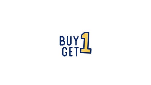 Hand Drawn Buy One Get One Free Offer Text Animation