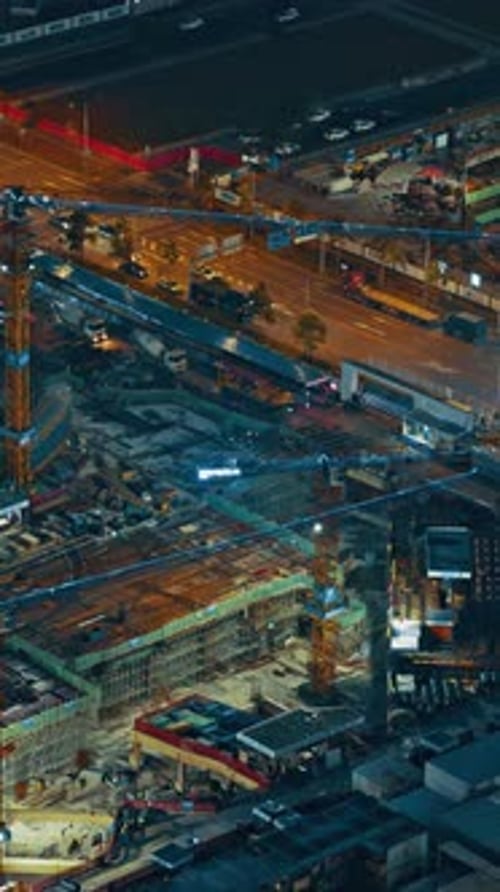 Vertical View Of Shenzhen Cityscape, China