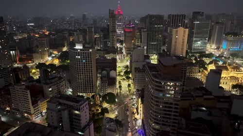 Horizonte de São Paulo em São Paulo, em São Paulo, Brasil.
