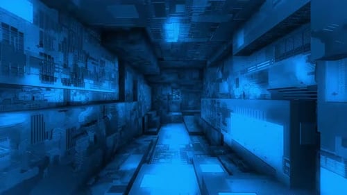 Blue Warp Tunnel Animation