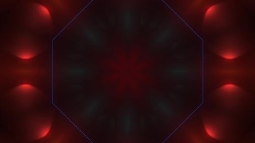 Abstract glowing lights pulse with vibrant energy in dark space