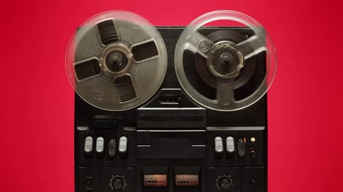 Tape Audio Music Player Studio Magnetic Tape Vintage Retro Spool Reel to Reel Player and Recorder