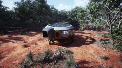 Futuristic Hotel in the Australian Bush