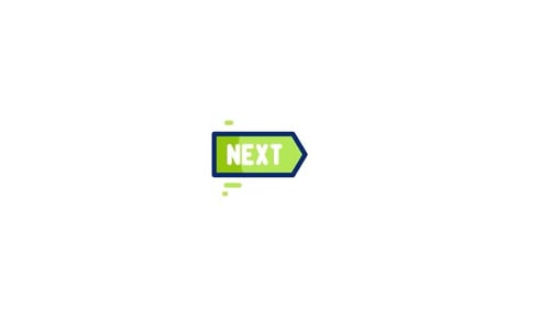 Animated Next Button with Flat Design