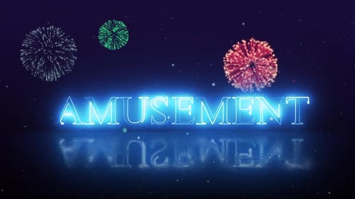 Celebration Event Title Reveal with Dynamic Fireworks