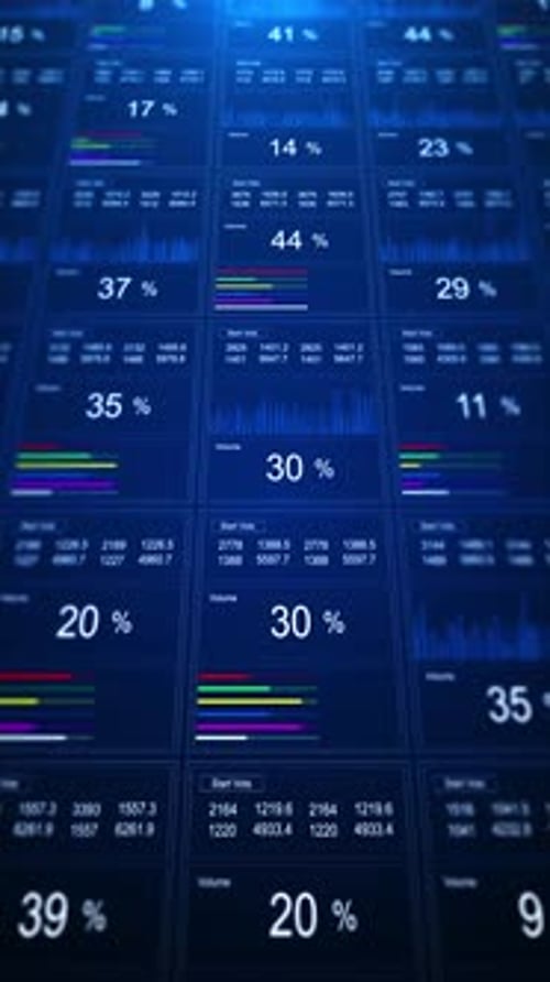 Cyberspace internet smart world digital technology, finance business stock market trading presentati