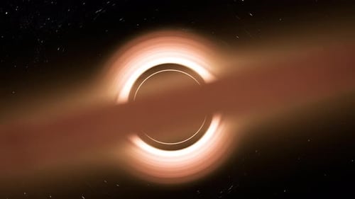 Futuristic Black Hole Cosmic Light Reveal Transition