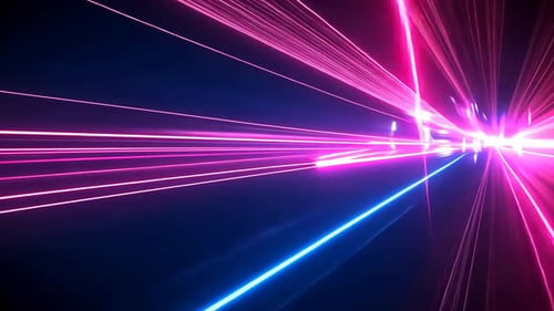 Abstract Neon Light Trails