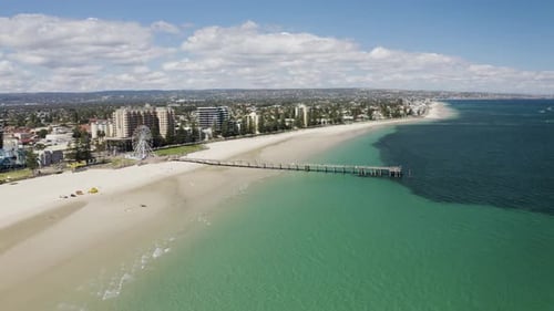 Aerial view of Adelaide, South Australia, Australia.