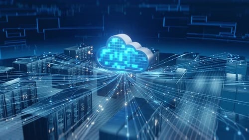 Transferencia de datos de computación en la nube en un entorno de servidor digital