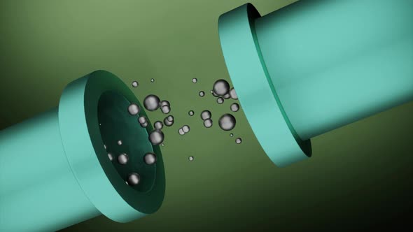 Abstract Particle Flow Between Connecting Pipes Animation, Backgrounds ...