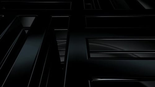 Modern Glossy Black Geometric Motion Background Loop
