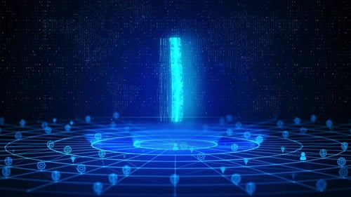 Cloud Text Future Digital Technology Ai Cyber Space Deep Learning Background