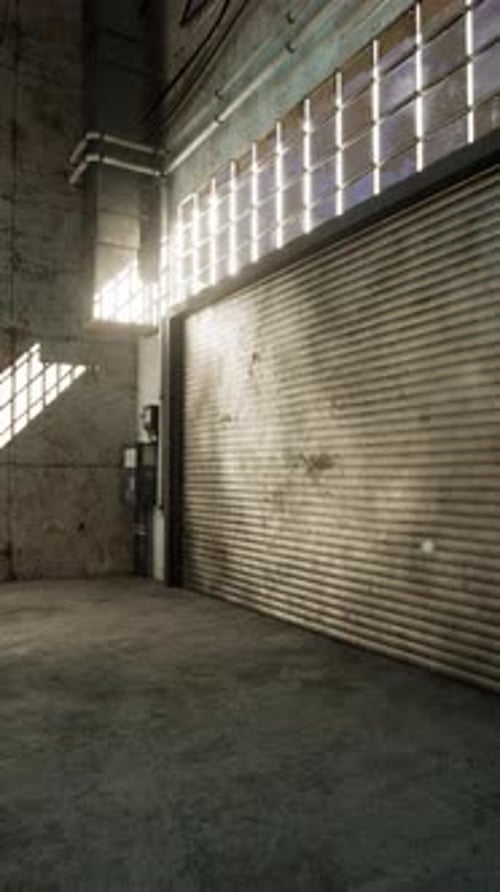 Open Door in Empty Garage