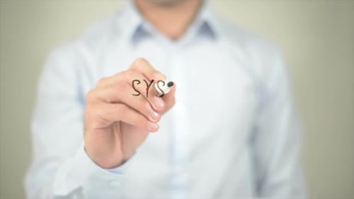 Hand Writing System Monitoring on Clear Surface