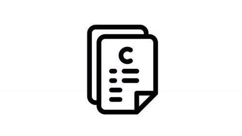 Animated Document Copy Icon with Text Reveal