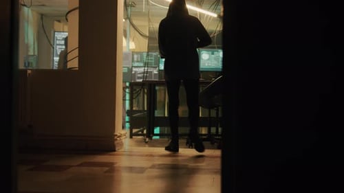 Male Spy Creating Breach of Security After Gaining Access to Network System