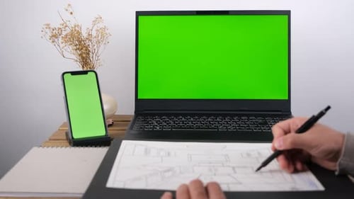green screen drawing
