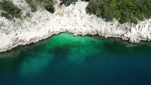 Drone Aerial View of Coastal Road in Croatia – Scenic Adriatic Drive and Coastline
