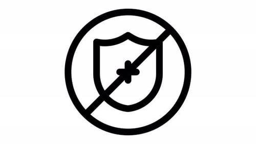 no healthcare line icon animation