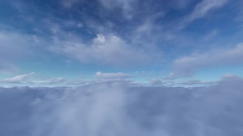 Die Schönheit des Fliegens über den Wolken 01 4K