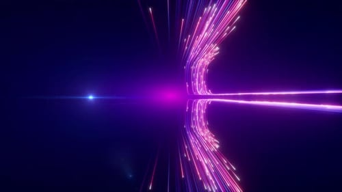 Futuristic Data Flow Logo Reveal Animation