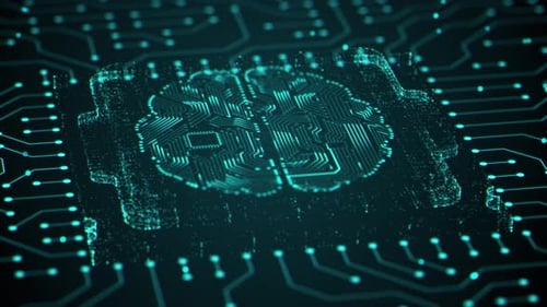 Inteligência Artificial de Inteligência Artificial e Mineração de Dados Chat Deep Learning Tecnologia de Chip de Computador Futurista