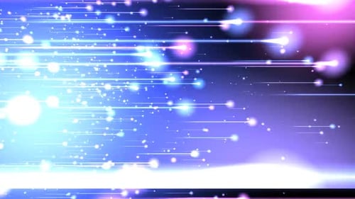 Blue Flashing Comets Motion Background