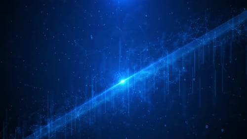 Tecnología: datos digitales, antecedentes abstractos, inteligencia artificial, aprendizaje automático, big data, conce